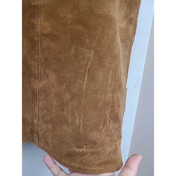 Cripple Creek Vest Men's XL Suede Leather Western Button Cowboy Lined Pockets - Picture 7 of 8